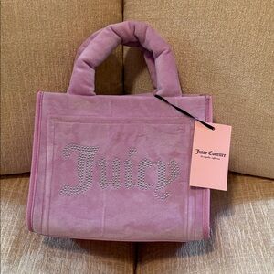 Juicy Couture Lavender Tote with Rhinestone Logo